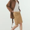 Nappa Leather Mini Skirt