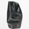 Nappa Leather Toiletry Bag with Zip
