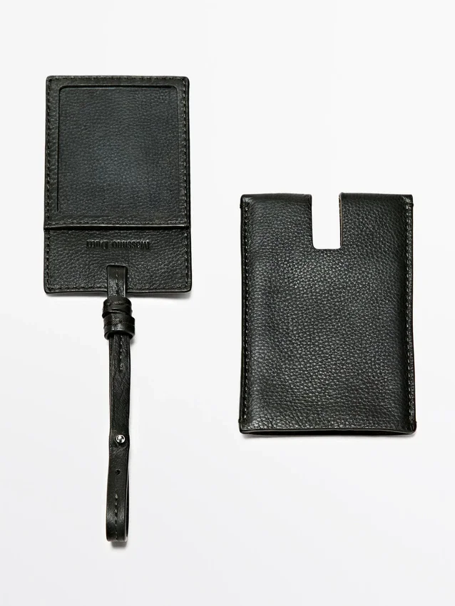 Nappa Leather Travel Tag Nappa Leather Travel Tag