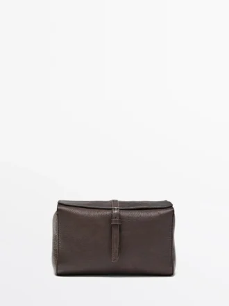 Nappa Leather Travel Toiletry Bag