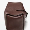 Nappa Leather Travel Toiletry Bag