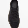 Nubuck Trainers with Contrast Sole