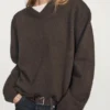 Oversize V-Neck Knit Sweater
