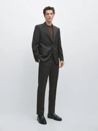 pinstriped cool wool suit trousers 1 330x440 - Pinstriped Cool Wool Suit Trousers