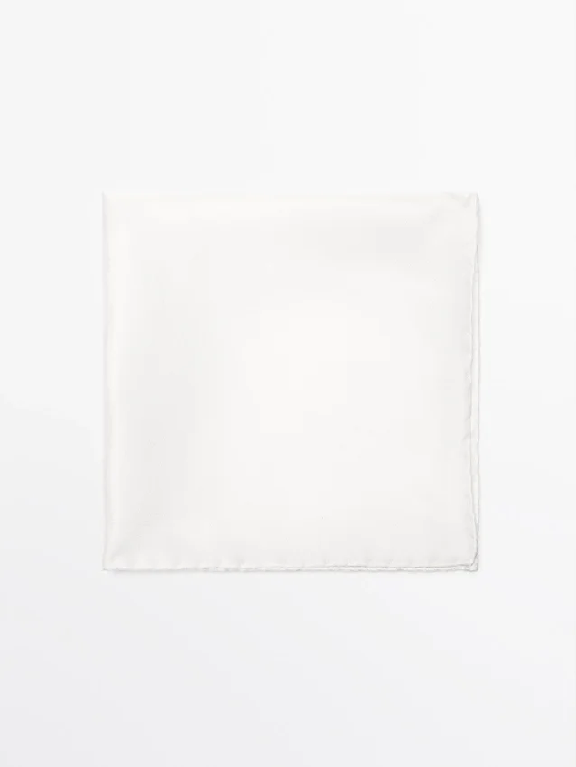 Plain 100% Silk Pocket Square Plain 100% Silk Pocket Square