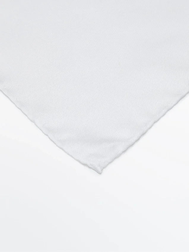 Plain 100% Silk Pocket Square Plain 100% Silk Pocket Square