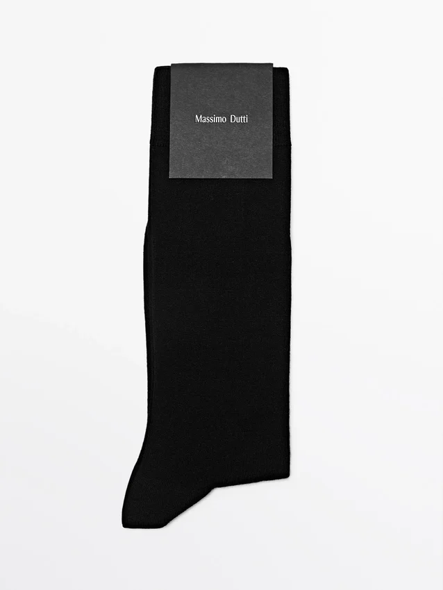 Plain Silk Blend Knit Socks Plain Silk Blend Knit Socks