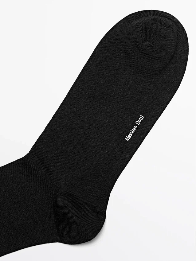 Plain Silk Blend Knit Socks Plain Silk Blend Knit Socks