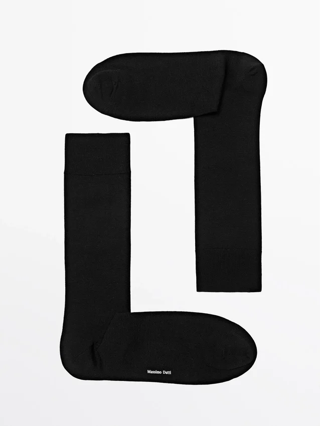 Plain Silk Blend Knit Socks Plain Silk Blend Knit Socks