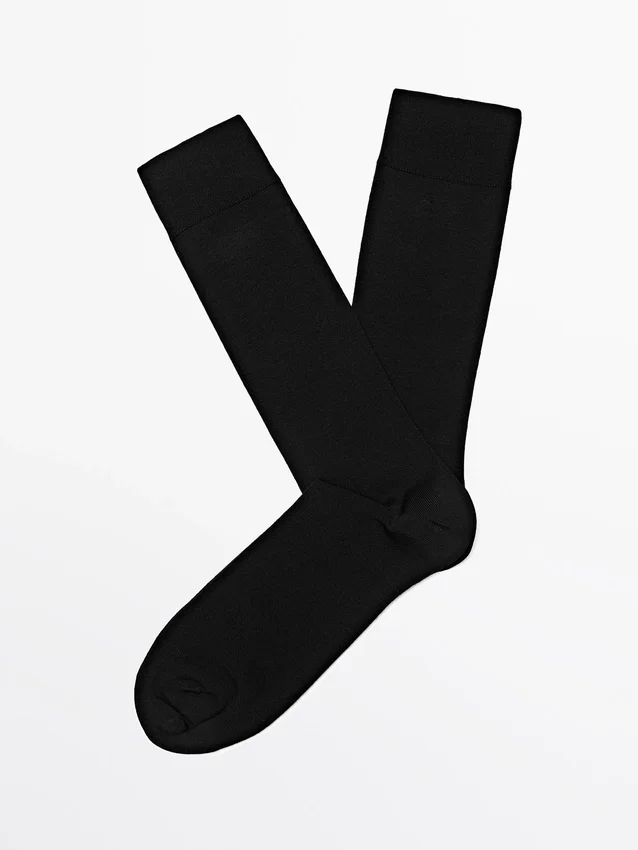 Plain Silk Blend Knit Socks Plain Silk Blend Knit Socks