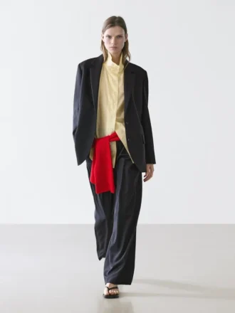 Pleated Extra Fine Wool Trousers
