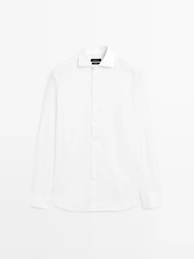 Regular-Fit 100% Cotton Shirt Regular-Fit 100% Cotton Shirt