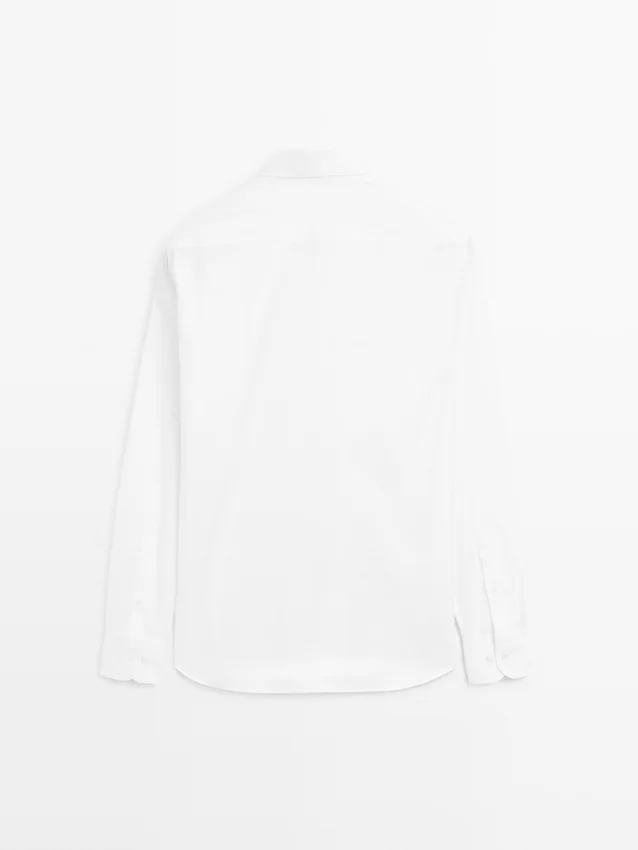 Regular-Fit 100% Cotton Shirt Regular-Fit 100% Cotton Shirt