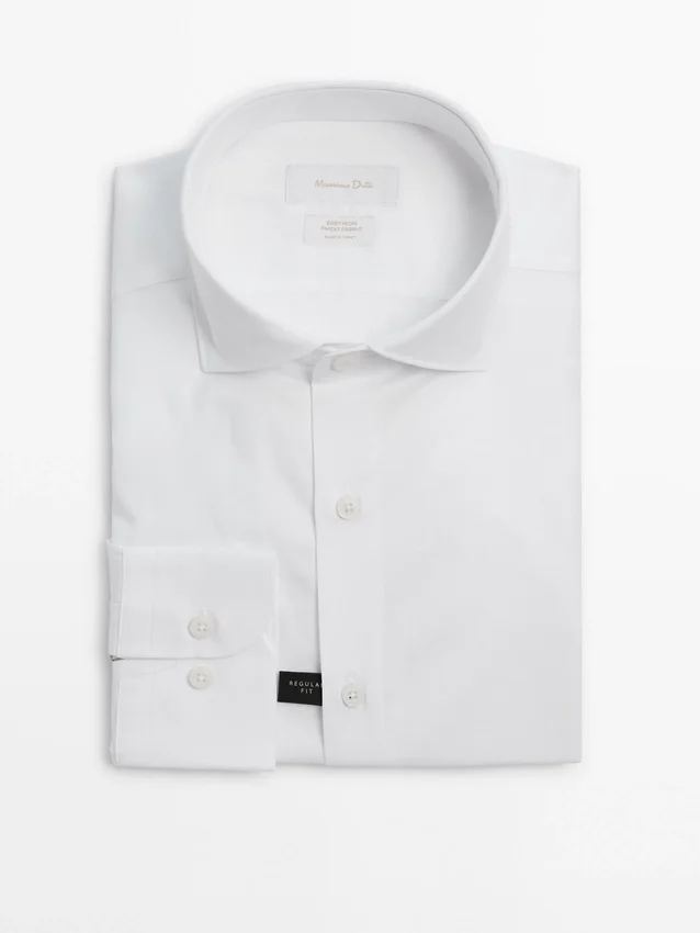 Regular-Fit 100% Cotton Shirt Regular-Fit 100% Cotton Shirt