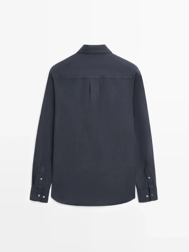 Regular Fit Linen Blend Shirt Regular Fit Linen Blend Shirt