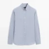 Regular-Fit Melange Cotton Shirt Regular-Fit Melange Cotton Shirt