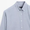 Regular-Fit Melange Cotton Shirt Regular-Fit Melange Cotton Shirt