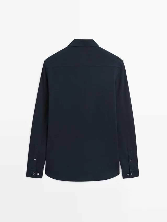 Regular Fit Melange Shirt Regular Fit Melange Shirt