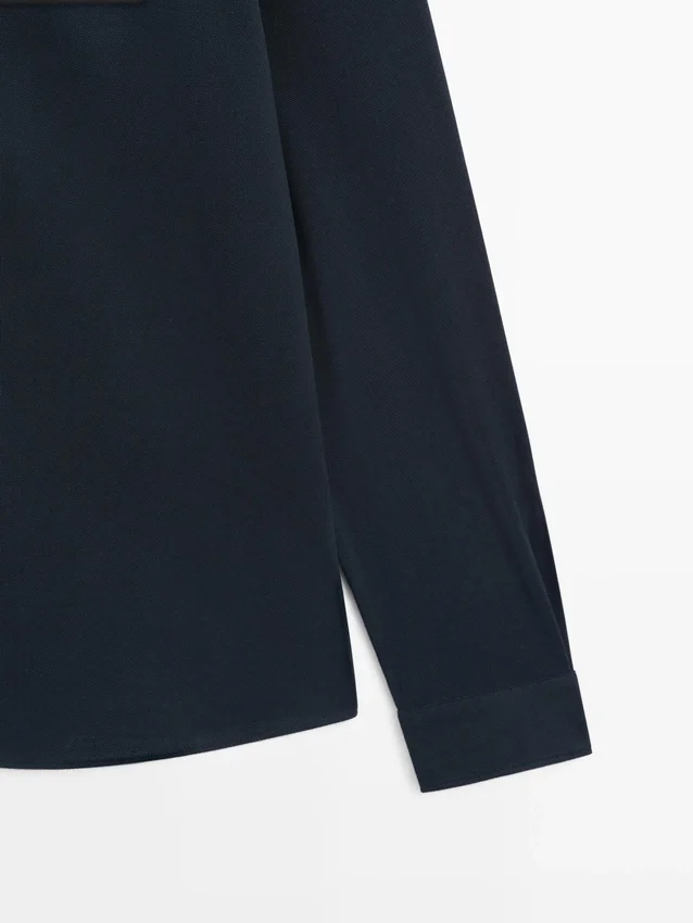 Regular Fit Melange Shirt Regular Fit Melange Shirt