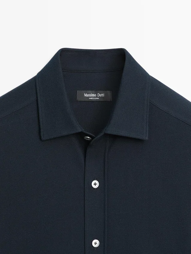 Regular Fit Melange Shirt Regular Fit Melange Shirt