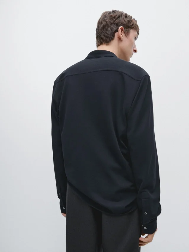 Regular Fit Melange Shirt Regular Fit Melange Shirt