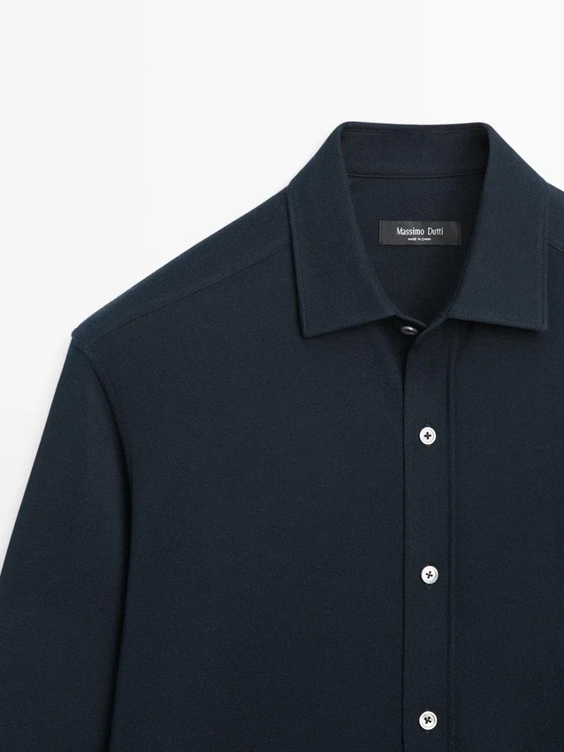 Regular Fit Melange Shirt Regular Fit Melange Shirt