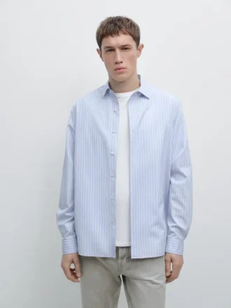 Regular Fit Pinstriped Shirt