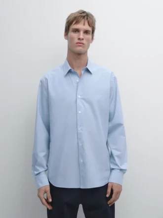 Regular Fit Striped Poplin Shirt