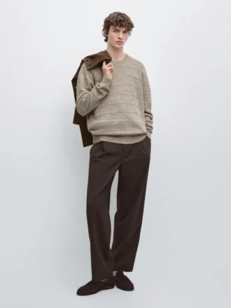 Relaxed Fit Cool Wool Blend Pants