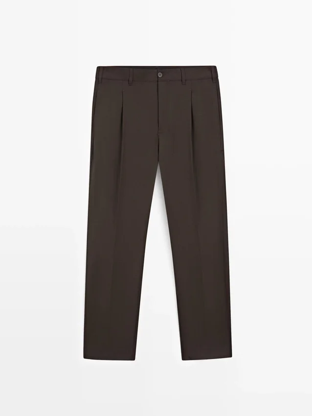 Relaxed Fit Cool Wool Blend Pants Relaxed Fit Cool Wool Blend Pants