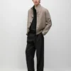 Relaxed Fit Darted Cool Wool Blend Trousers