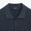 Ribbed Button-Up Knit Cardigan