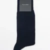 Ribbed Cotton Blend Socks Ribbed Cotton Blend Socks