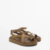 Sandals with Crossover Straps