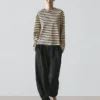 Sarouel Trousers in Flowing Fabric