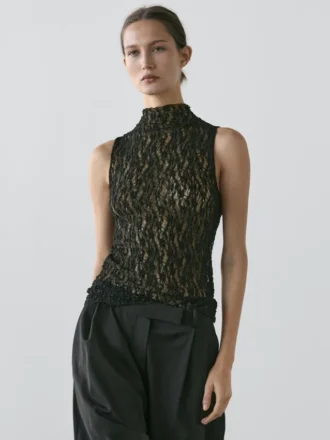 Sheer Lace Top Sheer Lace Top