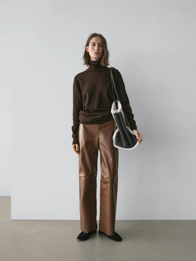 Shiny Nappa Leather Trousers Shiny Nappa Leather Trousers