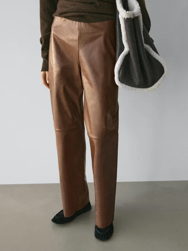 Shiny Nappa Leather Trousers Shiny Nappa Leather Trousers