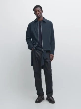 Short Jacket with Pocket Details