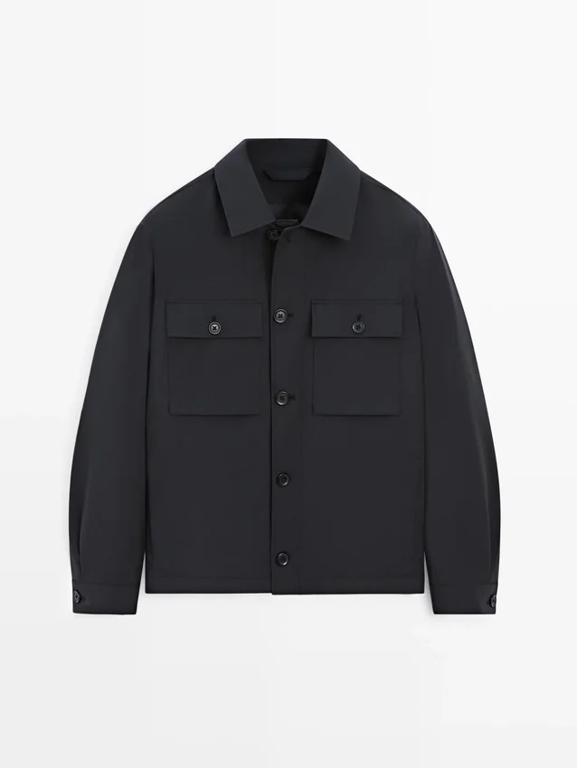 Short Jacket with Pocket Details Short Jacket with Pocket Details