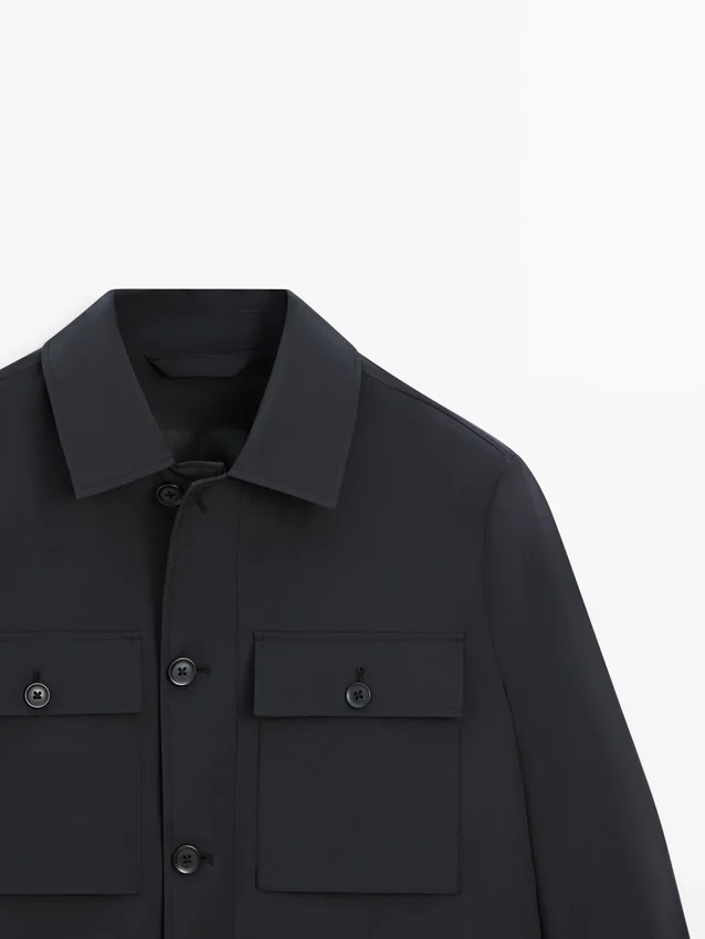 Short Jacket with Pocket Details Short Jacket with Pocket Details