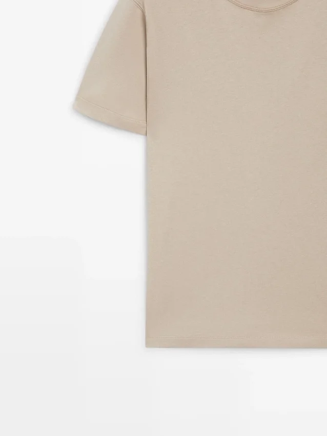 Short Sleeve Cotton Blend T-Shirt Short Sleeve Cotton Blend T-Shirt