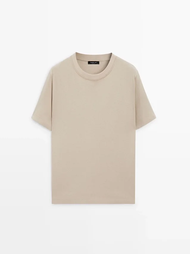 Short Sleeve Cotton Blend T-Shirt Short Sleeve Cotton Blend T-Shirt