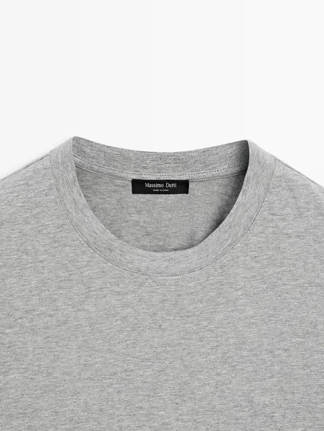 Short Sleeve Cotton Melange T-Shirt Short Sleeve Cotton Melange T-Shirt