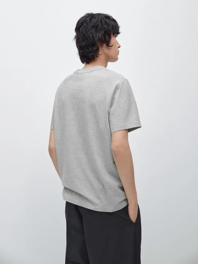 Short Sleeve Cotton Melange T-Shirt Short Sleeve Cotton Melange T-Shirt