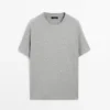 Short Sleeve Cotton Melange T-Shirt Short Sleeve Cotton Melange T-Shirt