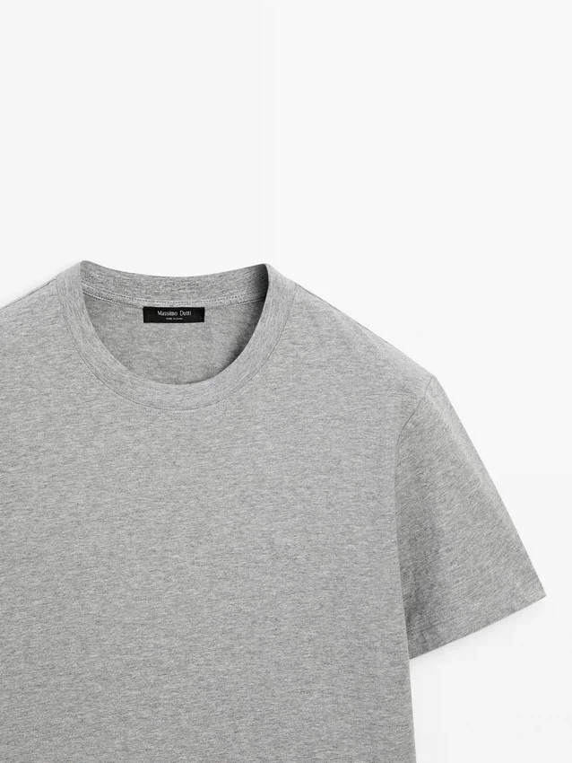 Short Sleeve Cotton Melange T-Shirt Short Sleeve Cotton Melange T-Shirt