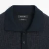 Short Sleeve Textured Knit Polo Shirt Short Sleeve Textured Knit Polo Shirt