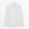 Slim Fit 100% Cotton Poplin Shirt