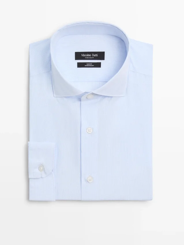 Slim Fit 100% Cotton Shirt Slim Fit 100% Cotton Shirt